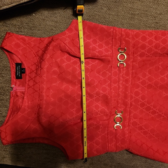 Tahari Coral Sleeveless Midi Dress - Picture 6 of 6